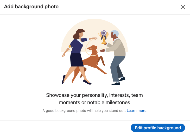 Change LinkedIn banner